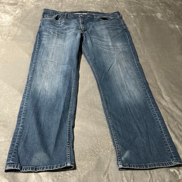 Levi's 559 Jeans Mens Size 42X32 Blue‎ Medium Wash Denim Straight Leg Casual - Picture 1 of 10
